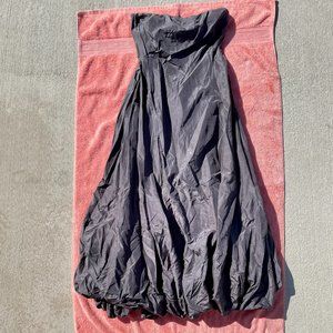 Authentic Donna Karan Collection Vintage Dress Gray Strapless US 4